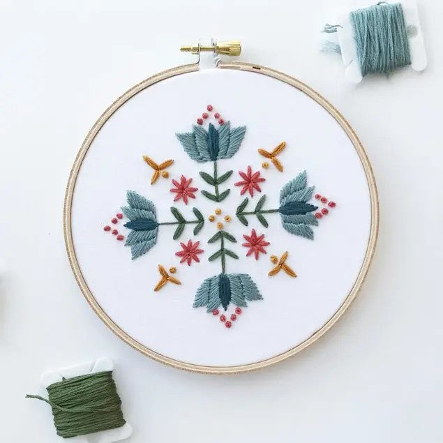 Mandala Embroidery Kit for Beginners