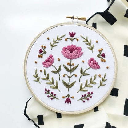 Rose Embroidery Kit for Beginners