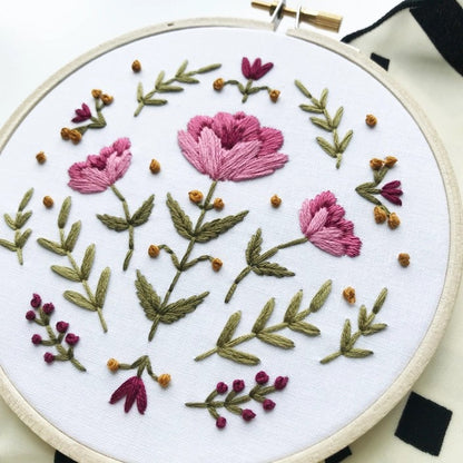 Rose Embroidery Kit for Beginners